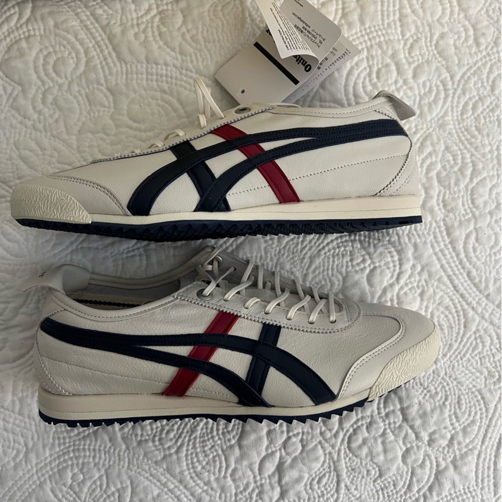 Onitsuka Tiger Mexico 66 SD NWT Size US Women 7.5, Cream/Peacoat